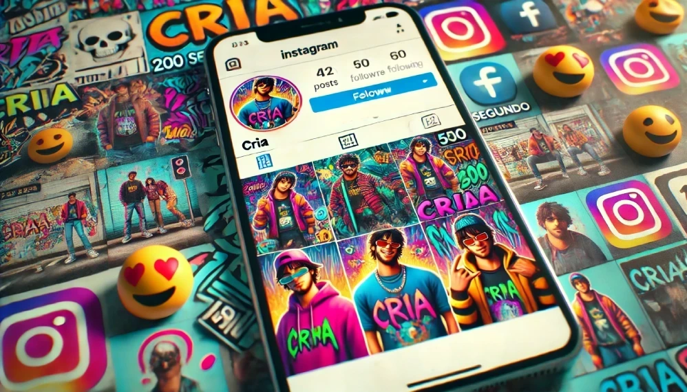 Imagem ilustra perfil de cria no instagram