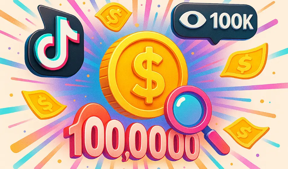 100 mil visualizações no tikTok ganha quanto