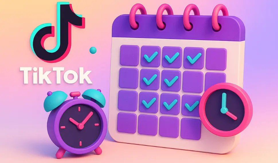 Frequência de postagens no TikTok