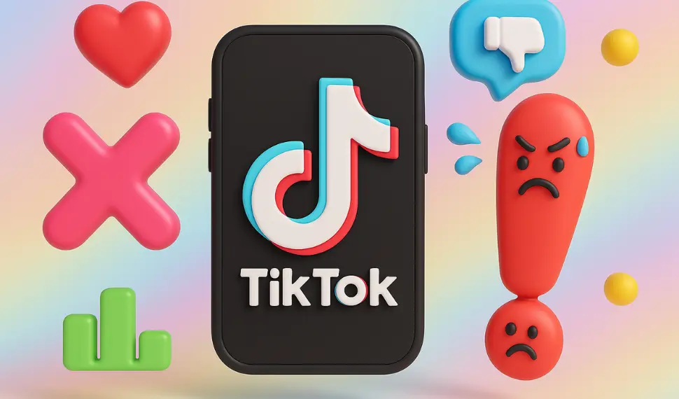 Erros comuns no TikTok