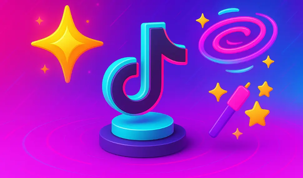 Uso de efeitos especiais no TikTok