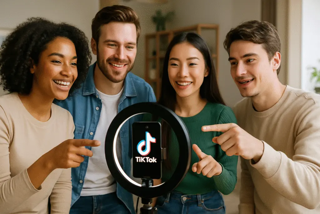 Como colaborar com outros criadores no TikTok