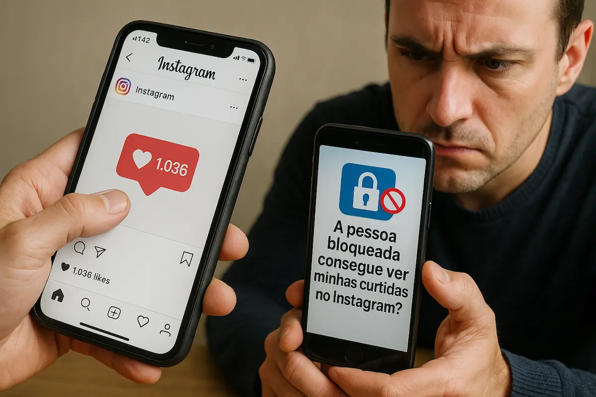 A pessoa bloqueada consegue ver minhas curtidas no Instagram