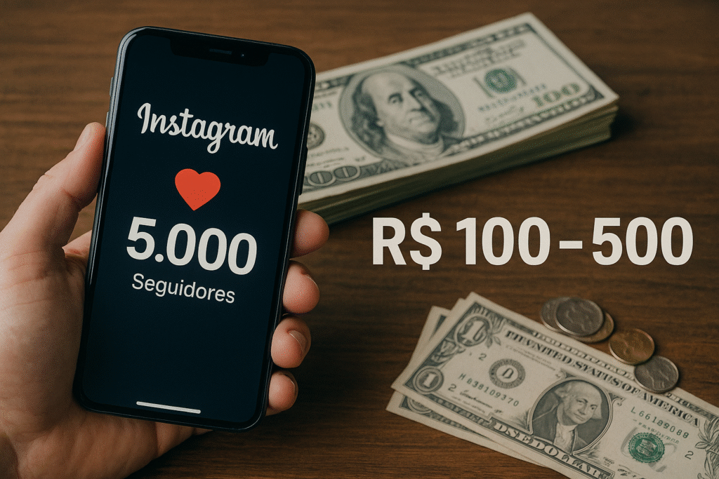 Quanto ganha no Instagram com 5 mil seguidores