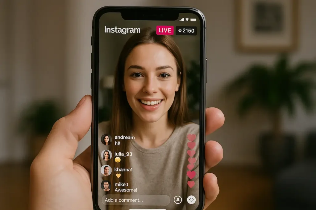 Com quantos seguidores pode fazer live no Instagram