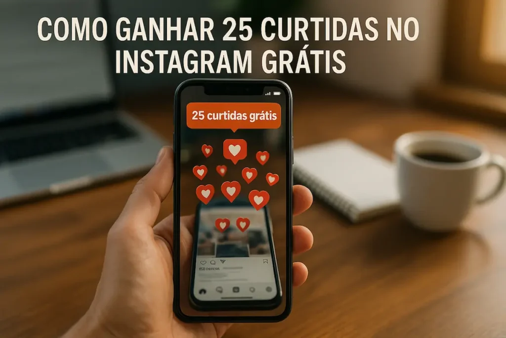 Como ganhar 25 curtidas no Instagram grátis