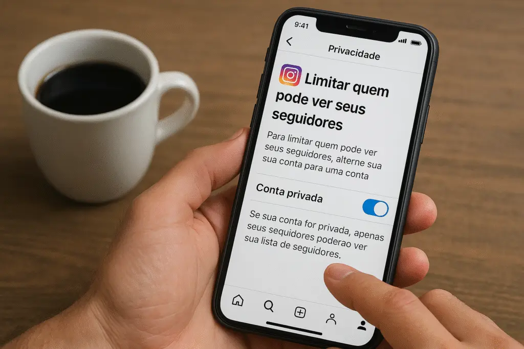 Como limitar quem pode ver meus seguidores no Instagram