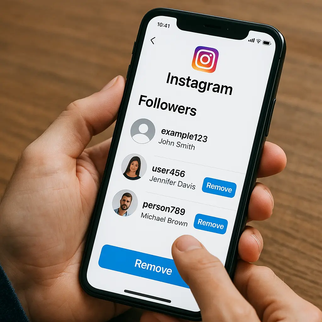 Como remover seguidores do Instagram