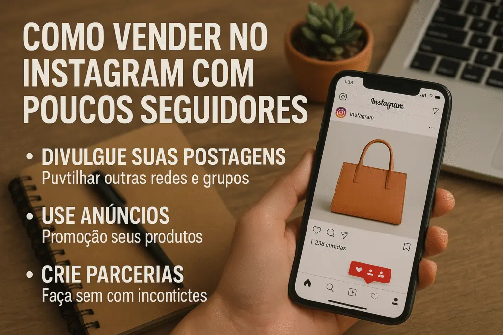 como vender no instagram com poucos seguidores